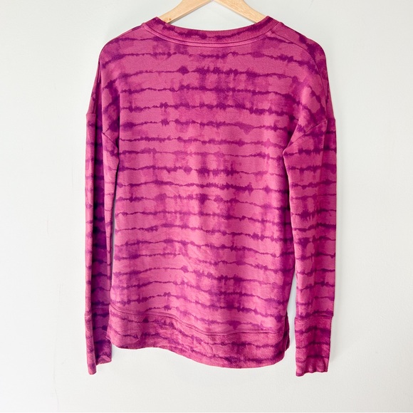 Athleta Coaster Luxe Purple Tie Dye Sweatshirt - Picture 2 of 7